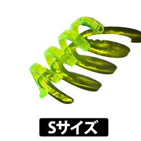 e☆イヤホン・ラボ くるくる グリッター ネオングリーン (S) ＜ケーブル留アクセサリ＞ イヤホンアクセサリ ケーブルホルダー ケーブル留め