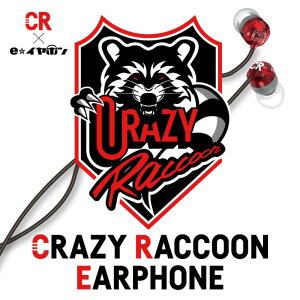�y1/1���聚���I�ōő�100%�|�C���g�o�b�N�I(�v�G���g���[)�zCRAZY RACCOON�R���{�C���z�� e���C���z�� CRAZY RACCOON EARPHONE (1.6m) �Q�[�~���O�C���z�� �L�� CR�C���z�� �Q�[�� �}�C�N�t�� �ʘb e�C���z