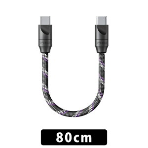 (7��17�������\��) FIIO TRUST LT-TC7M 80cm�iUSB Type-C to Type-C�j �I�[�f�B�I�P�[�u�� �f�W�^�� �ڑ��P�[�u�� �⃁�b�L ���_�f���� �σm�C�Y �m�C�Y�h�~ �O���t�F�� �ϋv�� �_� �t�B�[�I