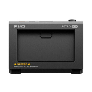 FIIO RETRO BOX Black �yFIO-RETROBOX-B�z �X�s�[�J�[ Bluetooth 6.0 LDAC ���C�����X�ڑ� ���V�[�o�[ USB DAC���[�h �}�C�N �ʘb ���g�� �J�Z�b�g�� �t�B�[�I �y�O���[�vB�z