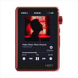 HiByMusic R3 II - Red ハイビーミュージック 音楽プレーヤー ポータブルオーディオプレーヤー ハイレゾ Bluetooth 小型 送料無料 国内正規品 長期保証加入可