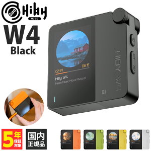 (4��10�������\��) HiByMusic W4 Black �|�[�^�u��DAC Bluetooth�ڑ� USB�ڑ� 3.5mm 4.4mm �o�b�e���[���� NFC�����^�b�`�ڑ� DSD512 PCM768kHz �O���b�`�f�U�C�� ���E�����^���N���b�v �n�C�r�[�~���[�W�b�N