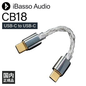 iBasso Audio アイバッソオーディオ CB18 (USB Type-C to Type-C ケーブル) OTG ケーブル タイプC USB ポータブル DAC用【送料無料】