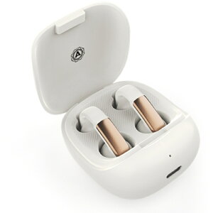 NAGAOKA NCUFF20 ムーンストーンホワイト ワイヤレスイヤホン Bluetooth イヤーカフ型 耳を塞がない マイク付き タッチセンサー 防水 ナガオカ