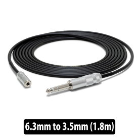 オヤイデ電気 IEX-63J 1.8m 延長ケーブル IEM・ヘッドホン向け延長ケーブル 音を変えない延長ケーブル 6.3mmプラグ 3.5mmジャック キーボーディスト レコーディング現場 オヤイデデンキ