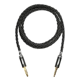 (ヘッドホンケーブル) NOBUNAGA Labs 黒龍 (Kokuryu)4.4mm5極バランス/3.5mm4極バランス 交換用ケーブル バランス