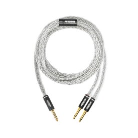 NOBUNAGA Labs 福音 極 (Fukuin-Kiwami)4.4mm5極バランス/3.5mm2極モノラルミニ×2 【NLV-FKI-KWM】 ヘッドホンケーブル リケーブル アクセサリ ストレート型 プラグ ノブナガラボ