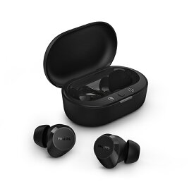【12/15限定★抽選で最大100%ポイントバック！(要エントリー)】PHILIPS TAT1209 ブラック 完全ワイヤレスイヤホン Bluetooth マイク付き 防水 IPX4 急速充電 コンパクト 小型軽量 小さい フィリップス