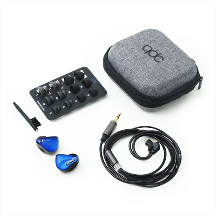 楽天市場】qdc SUPERIOR Azure Blue キューディーシー 有線イヤホン 