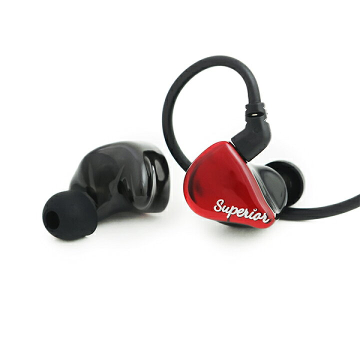 楽天市場】qdc SUPERIOR Vermilion Red キューディーシー 有線イヤホン 