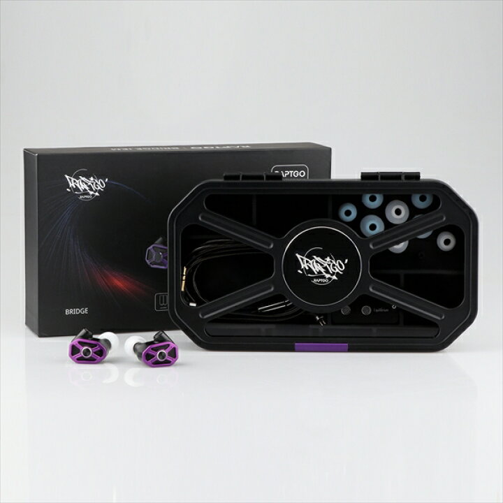 楽天市場】有線イヤホン RAPTGO Bridge Purple ラプトゴー カナル型 耳 