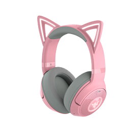 Razer Kraken Kitty V2 BT (Quartz Pink) ゲーミングヘッドセット Bluetooth ワイヤレス ヘッドホン レイザー クラーケン キティ ピンク 猫耳 ネコ耳 国内正規品