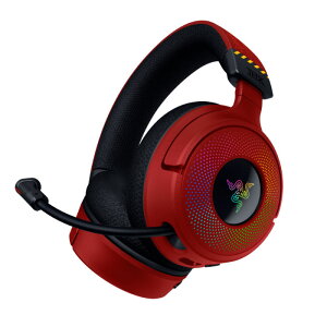 Razer Kraken V4 EVANGELION (EVA-02) Edition�yRZ04-05170500-R3A�z �Q�[�~���O�w�b�h�Z�b�g Bluetooth 2.4GHz �_�C�i�~�b�N�h���C�o�[ �i�[���}�C�N 7.1ch �R���{���f�� ���C�U�[