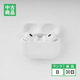 【中古】Apple アップル Airpods Pro (第2世代) MagSafe充電ケース (Lightning) 付き [MQD83J/A] 2022年モデル ワイヤレスイヤホン iPhone ノイズキャンセリング カナル型 送料無料
