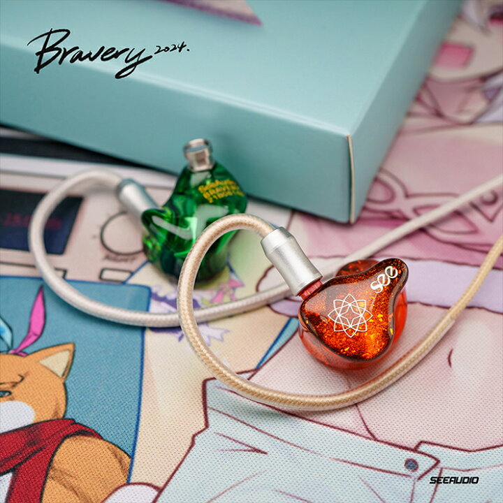 楽天市場】See audio Bravery24 有線イヤホン カナル型 耳かけ型 
