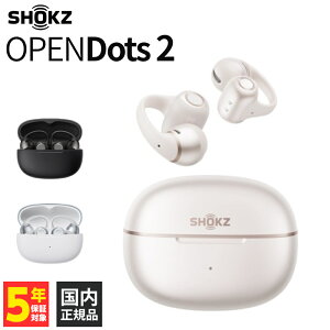 Shokz OpenDots 2 Pearl White�ySKZ-EP-000070�z���C�����X�C���z�� �I�[�v���C���[�C���z�� �C���[�J�t�^�C���z�� �Ȃ��璮�� Bluetooth 6.1 IP57 ���C�����X�[�d �}���`�|�C���g �V���b�N�X