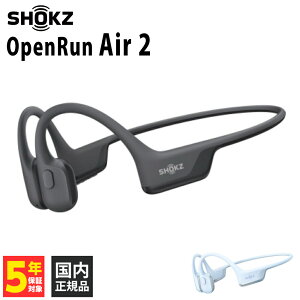 Shokz OpenRun Air 2 Black �ySKZ-EP-000079�z ���C�����X�C���z�� ���`���^�C���z�� ���E��̌^ �����ǂ��Ȃ� Bluetooth 6.0 ���� IP67 �h�H �h�� �y�� �}���[�d USB-C �V���b�N�X�y�O���[�vB�z