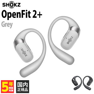 Shokz OpenFit 2+ Grey�ySKZ-EP-000051�z���C�����X�C���z�� �I�[�v���C���[ �����ǂ��Ȃ� Bluetooth �u���[�g�D�[�X IP55 �h�� �V���b�N�X