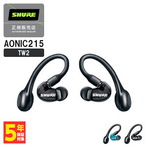 SHURE AONIC215-TW2 ubN VA SCXCz O荞 BluetoothCz u[gD[X CzCX Ji^ h x ʘb }CNt P[uΉ SE21DYBK+TW2-A