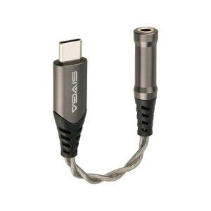 SIVGA WuZiQue �܎q��(�S�W���E�J��) �|�[�^�u��DAC�A���v �ϊ��P�[�u�� 3.5mm to USB Type-C USB-C �n�C���]�Ή� 384kHz/32bit ��c�� �������}�C�N�Ή� �ʘb UAC2.0 �V�u�K