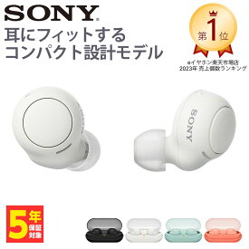 【4/25限定★抽選で最大100%ポイントバック！(要エントリー)】SONY ソニー 完全ワイヤレスイヤホン WF-C500 WZ ホワイト 白 Bluetoothイヤホン ブルートゥース イヤホンワイヤレス カナル型 防水 低遅延 通話 マイク付き コンパクト 小型軽量 小さい かわいい WFC500WZ