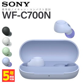SONY ソニー WF-C700N VZ ラベンダー 完全ワイヤレスイヤホン ノイズキャンセリング Bluetooth イヤホン カナル型 コンパクト 小型 小さい かわいい 通話 マイク付き ノイズキャンセル ノイキャン WFC700NVZ