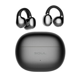 イヤーカフ オープンイヤーイヤホン SOUL S-LIVE CLIP BLACK ワイヤレスイヤホン Bluetooth 耳を塞がない オープンイヤー 低遅延モード マイク付き 通話 生活実用防水 ソウル