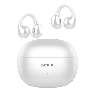 【10/24 20:00~10/27 9:59★抽選で最大100%ポイント還元!(要申請)】イヤーカフ オープンイヤーイヤホン SOUL S-LIVE CLIP WHITE ワイヤレスイヤホン Bluetooth 耳を塞がない オープンイヤー 低遅延モード マ