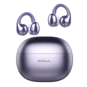 【10/24 20:00~10/27 9:59★抽選で最大100%ポイント還元!(要申請)】イヤーカフ オープンイヤーイヤホン SOUL S-LIVE CLIP PURPLE ワイヤレスイヤホン Bluetooth 耳を塞がない オープンイヤー 低遅延モード