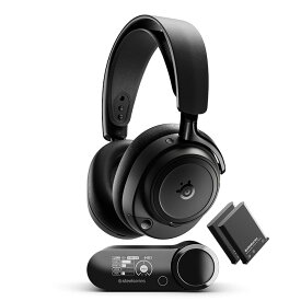 【11/14 10:00~11/16 23:59★抽選で最大100%ポイント還元！(要申請)】SteelSeries Arctis Nova Elite Obsidian ゲーミングヘッドセット ワイヤレス 2.4GHz 無線 Bluetooth 低遅延 ハイレゾ ANC スティールシリーズ