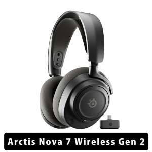 (1��16�������\��) SteelSeries Arctis Nova 7 Wireless Gen 2 �Q�[�~���O �w�b�h�z�� �w�b�h�Z�b�g ���C�����X ���^ �I�[�o�[�C���[ Bluetooth 2.4GHz ��x�� PC Switch �Q�[�� ���y �}���[�d �}�C�N