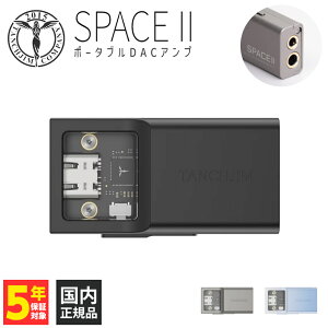 TANCHJIM SPACE II �u���b�N �|�[�^�u��DAC�A���v �w�b�h�z���A���v CS43131 3.5mm�V���O���G���h 4.4mm�o�����X �}�C�N�Ή� �ʘb Type-C DSD256 UAC 1.0/2.0 Pure Bridge �^���W�W���y�O���[�vB�z