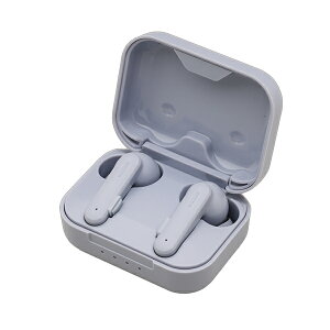 たのしいかいしゃ COMODO スムースグレイ ワイヤレスイヤホン Bluetooth マイク付き 通話 片耳利用可 (送料無料)