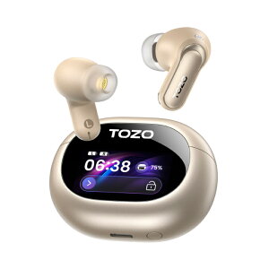 TOZO Aerosound6 Pro �S�[���h�yTZ-T11127CP�z�@���S���C�����X�C���z�� Bluetooth 6.0 �m�C�Y�L�����Z�����O ANC �h�� IPX8 �}���`�|�C���g ��x�� �^�b�`�X�N���[�� �g�[�]�[