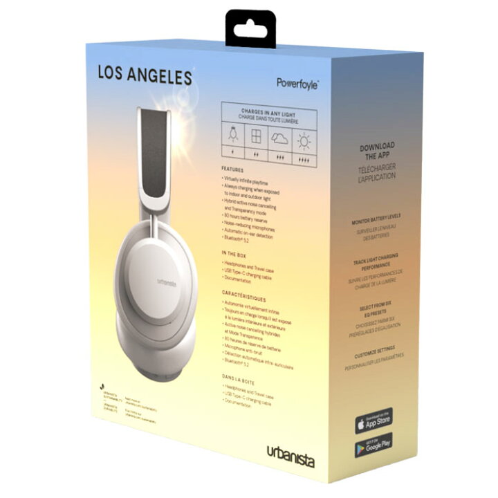 楽天市場】(ソーラー充電) Urbanista LOS ANGELES Solor Powered ANC 