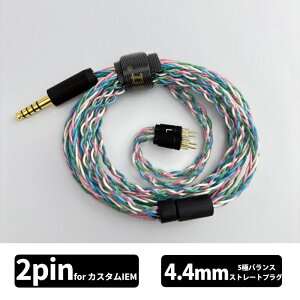 Yongse All CuAg8 4.4mm-2Pin �C���z���P�[�u�� ���P�[�u�� IEM 0.78mm 2pin ��+�� ���� ���b�c�� 8�R�A�d�l ���𑜓x �E�H�[�� �����Z�C