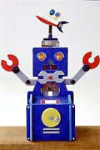 いろいろな色でカラフルなロボット貯金箱を作りましょう!!
