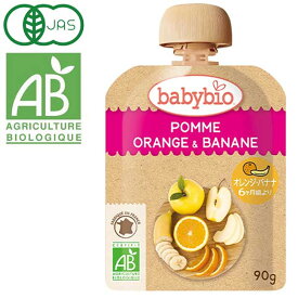 【あす楽対応】babybio ベビービオ ベビースムージー オレンジ・バナナ（90g）【ミトク】6ヶ月～