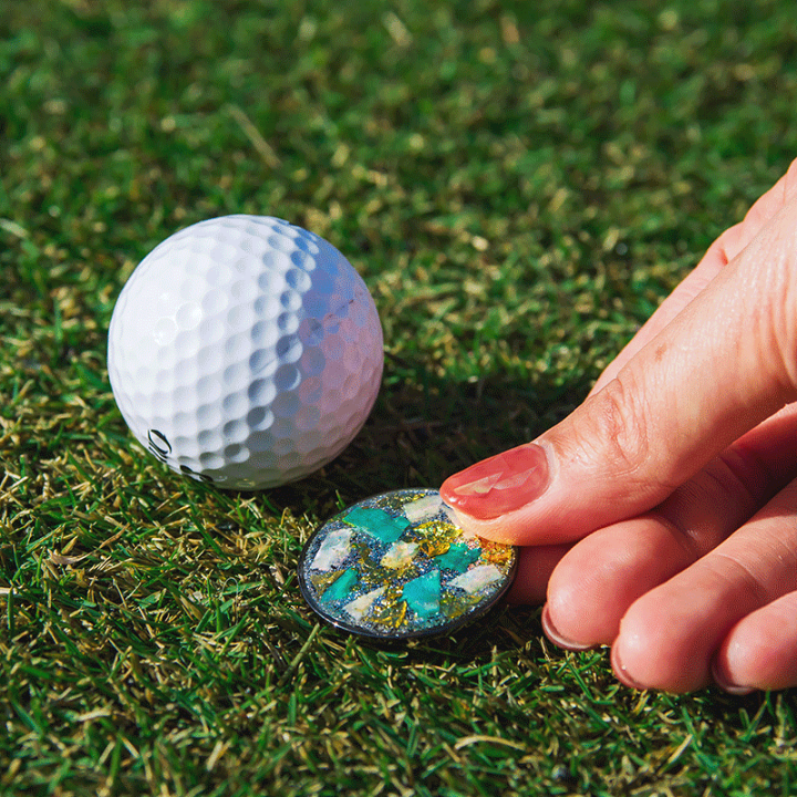 楽天市場 日本製 手作りハンドメイド ゴルフボールマーカー ゴルフ用品 Astylegolf 25mm ボールマーカー キレイなジュエリー感覚のボールマーカー イーエジソン