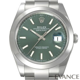 【新品】 ロレックス デイトジャスト 41 126300 ミントグリーン メンズ 【腕時計】【ROLEX】