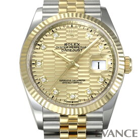 【新品】 ロレックス デイトジャスト 36 126233G ゴールデン フルーテッドモチーフ メンズ 【腕時計】【ROLEX】