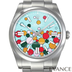 【新品】 ロレックス オイスター パーペチュアル 41 124300 ターコイズブルー セレブレーションモチーフ メンズ 【腕時計】【ROLEX】