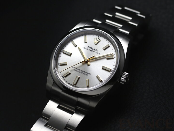 【新品】 ロレックス オイスターパーペチュアル34 124200 シルバー メンズ 【腕時計】【ROLEX】 エバンス ROLEX ロレックス 2010年頃製造 オーバーホール済 新品仕上済 シルバー オイスターパーペチュアル・シルバー メンズ G番 116000 G32********** ROLEX Aランク 93