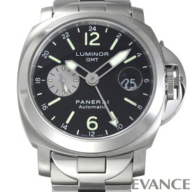 【中古】 パネライ ルミノール GMT 44MM PAM00161 ブラック F番 メンズ 【腕時計】【PANERAI】