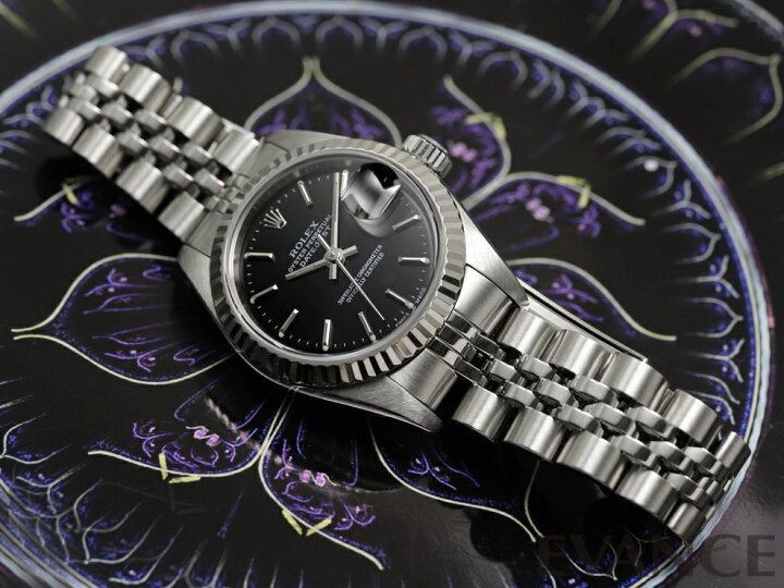 楽天市場】【中古】 ロレックス デイトジャスト 79174 ブラック A番  