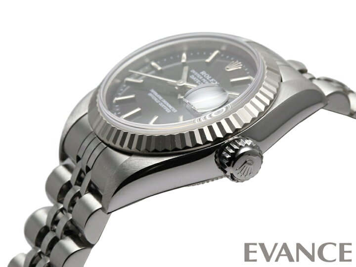 楽天市場】【中古】 ロレックス デイトジャスト 79174 ブラック A番  