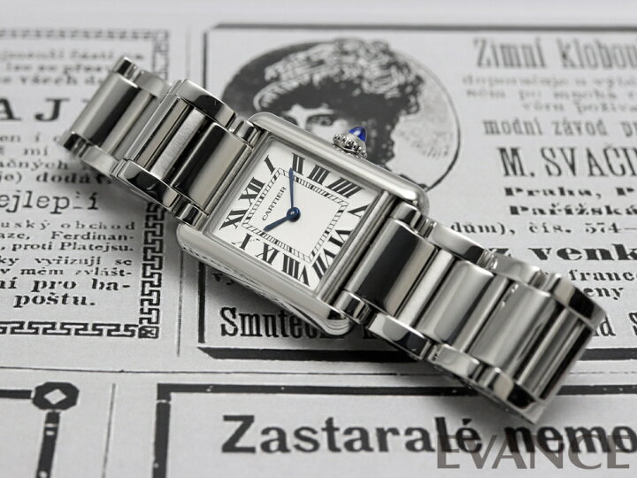 楽天市場】【中古】 カルティエ タンク マスト SM WSTA0051 シルバー  