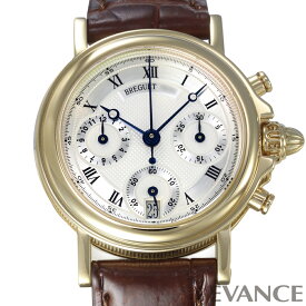 【中古】 ブレゲ マリーン クロノ ミニアチュール 8490BA/12/964 シルバー レディース 【腕時計】【BREGUET】
