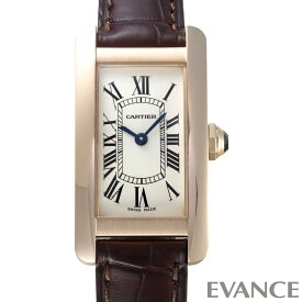 【中古】 カルティエ タンク アメリカン SM W2607456 シルバー レディース 【腕時計】【CARTIER】