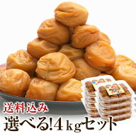 梅干し お徳用セット 4kg(500g×8) 南高梅 減塩 一冨士 紀州南高梅 国産 和歌山県産 梅干 うめぼし 低塩…